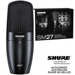 SHURE SM27 舒爾 PODCAST 直播 練團室 錄音室 錄音 廣播 人聲 電容式 麥克風