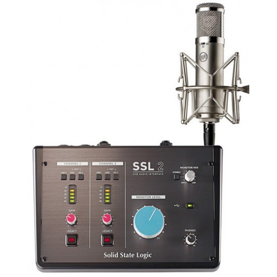 Solid State Logic SSL 2 加 Warm Audio WA47jr 麥克風|錄音套裝 Solid State Logic SSL 2 加 Warm Audio WA47jr 麥克風|錄音套裝