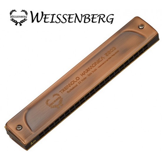 WEISSENBERG 2203-RD 韋笙堡 22孔複音口琴(專業款紅古銅) WEISSENBERG 2203-RD 韋笙堡 22孔複音口琴(專業款紅古銅)