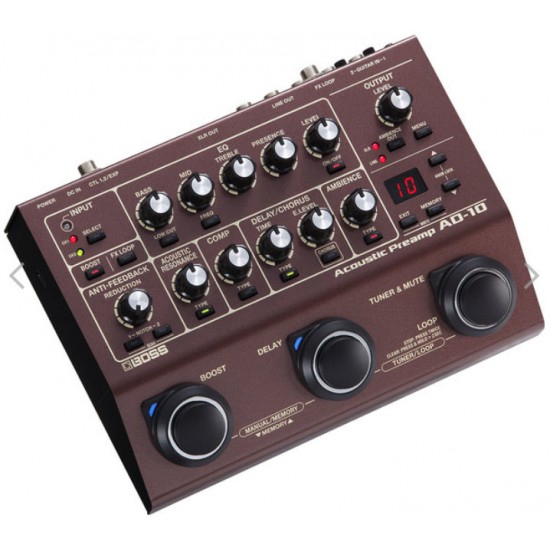 BOSS AD-10 木吉他 效果器 四段EQ與可變低通濾波器調整聲音 BOSS AD-10 木吉他 效果器 四段EQ與可變低通濾波器調整聲音