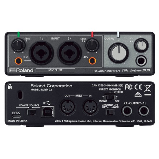 Roland Rubix22 錄音介面 通用USB可連接Mac與PC電腦