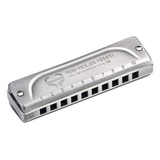 WEISSENBERG 1056Ti/TA 韋笙堡NO.1056Ti-TA10孔 特級款純鈦口琴(鈦原色) WEISSENBERG 1056Ti/TA 韋笙堡NO.1056Ti-TA10孔 特級款純鈦口琴(鈦原色)