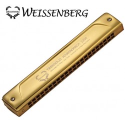 WEISSENBERG 2205 / TG 韋笙堡22孔銅合金複音口琴-尊貴金