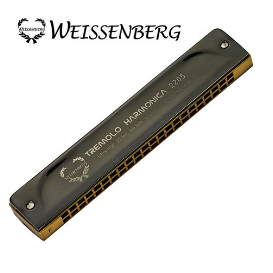 韋笙堡 WEISSENBERG 2205 / TB銅合金複音22孔口琴-曜石黑 韋笙堡 WEISSENBERG 2205 / TB銅合金複音22孔口琴-曜石黑
