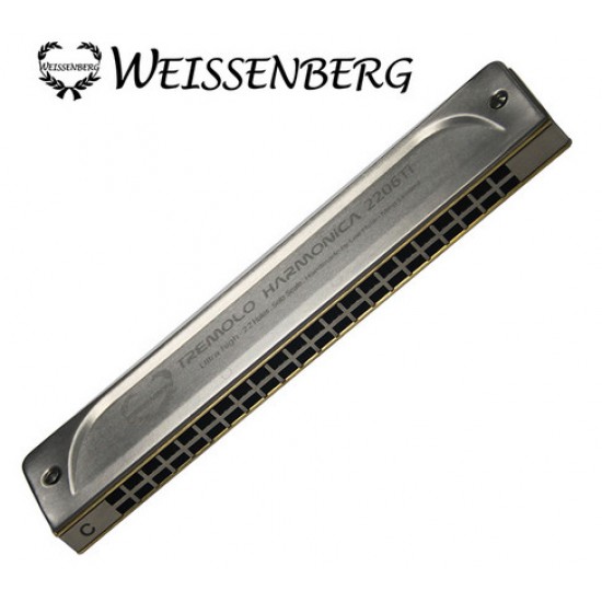 WEISSENBERG 2206Ti/TA 韋笙堡純鈦複音口琴特級款22孔-鈦原色 WEISSENBERG 2206Ti/TA 韋笙堡純鈦複音口琴特級款22孔-鈦原色