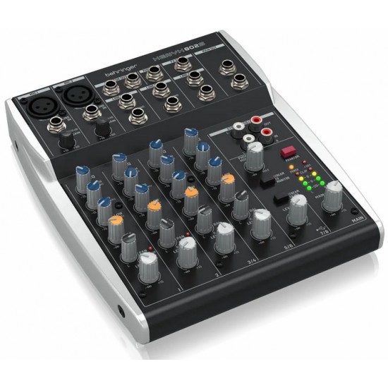  Behringer Q802USB 德國耳朵牌Q-802 USB XYENX系列8軌混音器 