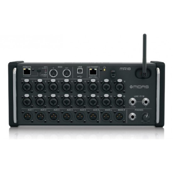 Midas MR18 MIXER 數位混音器 PA混音機 平板控制 舞台 樂團 表演 Midas MR18 MIXER 數位混音器 PA混音機 平板控制 舞台 樂團 表演